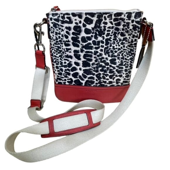 COACH Legacy Ocelot Print Swingpack Crossbody Bag - Picture 1 of 8